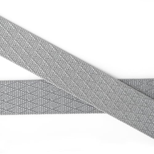 Mile High Life | Nylon Web Belt | Outdoor Military Belt | TSA Safe Buckle Plastic/Metal - color: Gray 530 Cross