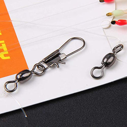 Fishing Bait Rigs Saltwater, 10Packs Surf Fishing Rigs with Fish Skin Feather Fishing Hooks Swivels Glow Beads Rigs Sea Bass Rigs Fishing Bait Lures - color: AFA, size: 6#