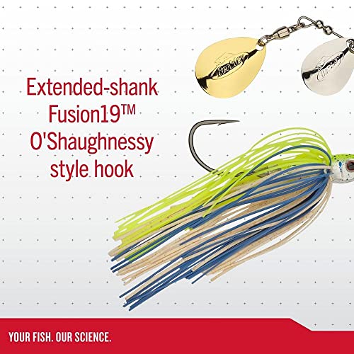 Berkley Power Blade Compact Fishing Spinnerbaits - color: Herring/Silver + Silver, size: 1/2 oz - Willow Willow