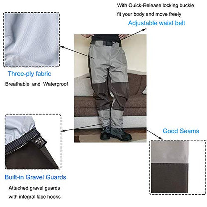 Kylebooker Breathable Stockingfoot Waist High Pant Waders KB003 - size: Large