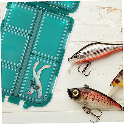 2pcs Fishing Gear Box Tackle Storage Box Lure Bait Case Saltwater Fishing Tackle Organizer Lightweight