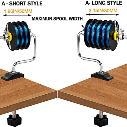 THKFISH Fishing Line Spooler Fishing Line Winder Spooler Fishing Accessories Adjustable Stable Portable Fishing Line Spooler/Fishing Line Remover - color: B -Short- Line Spooler