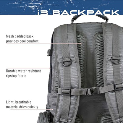 FROGG TOGGS Fishing Sling Pack, Easy Hands-free Fishing Tackle Storage Bag With Water Bottle Pocket - color: Black
