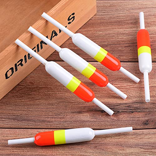 SILANON Slip Bobbers Fishing Floats and Bobbers Balsa Wood Slip Bobbers Floats Spring Bobbers for Crappie Catfish Trout Panfish Walleyes Fishing Bobbers 10pcs - color: 2.44in X 0.59in X 5in- 20pcs