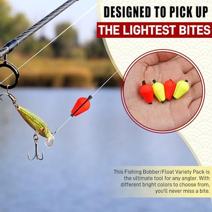 Trout Floats 20/50pcs Slotted Fishing Bobbers Foam Teardrop Strike Indicators Fly Fishing Floats for Trout Catfish Freshwater Saltwater - style: 20pcs