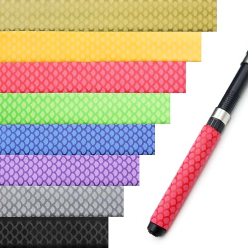 Fishing Rod Handle Wrap(Dia: 25/32", 20mm), Fish Scale Pattern Heat Shrink Wrap Grip Tape, Non-Slip, Insulated Abrasion Sleeve Shrink Tube for Fishing Rod Grip, Rod Shrink Tube, 39" (Red) - color: Red, size: Diamter:20mm"(25/32 inch)