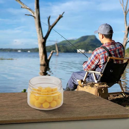Carp Fishing Floating Boilies EVA Foam Balls Artificial Bait for Hair Rig for chod Rig Bottom Fishing Tackle 10mm Strawberry Scent(Potato Flavor 8mm)