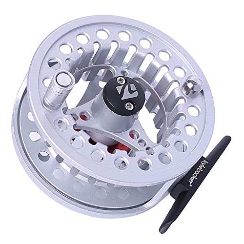 Kylebooker Large Arbor Fly Fishing Reel 3/4wt 5/6wt 7/8wt - color: Silver, size: 7/8wt