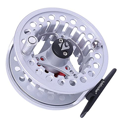 Kylebooker Large Arbor Fly Fishing Reel 3/4wt 5/6wt 7/8wt - color: Silver, size: 7/8wt