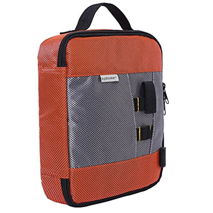 Kylebooker Soft Plastic Bait Storage Binders Organizer Saltwater Fishing Lure Leader Wallet Tackle Binder Bag - color: Orange