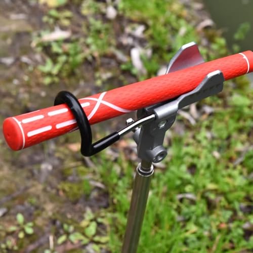 Fishing Rod Holders for Bank Fishing, Fishing Pole Holders for Ground & Beach, 360 Degree Adjustable & Detachable Fishing Pole Stand Equipment - color: Silver