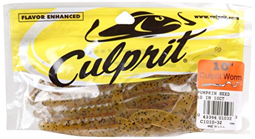 Culprit Surf 10-in. Worm, 10Ct Bag - color: Pumpkinseed, size: 0