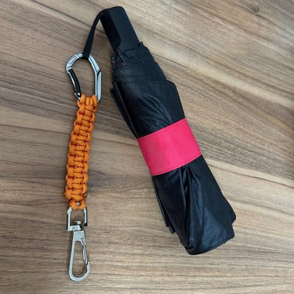 HERCULES Paracord Keychain Set – 2 Pack Lanyard Rope with Aluminum Clip, Durable Paracord Wrist Strap for Outdoor Activities, Imperial Red - style: Imperial Red
