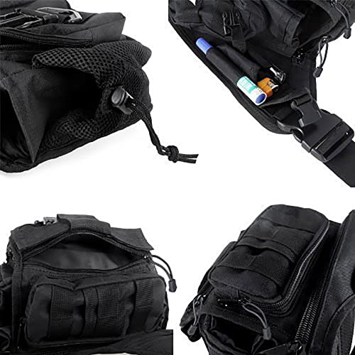 G4Free Multi-functional Tactical Messenger Bag Utility Pouch Versipack - color: Black
