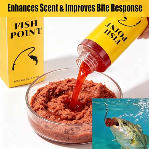 Concentrated Fish Attractant Liquid, 100ml Red Worm Liquid Spray - Powerful Bait Attractant Scent Bait Fish Attractant Liquid for Freshwater Fishing, Enhances Scent & Improves Bite Response - color: 1PCS
