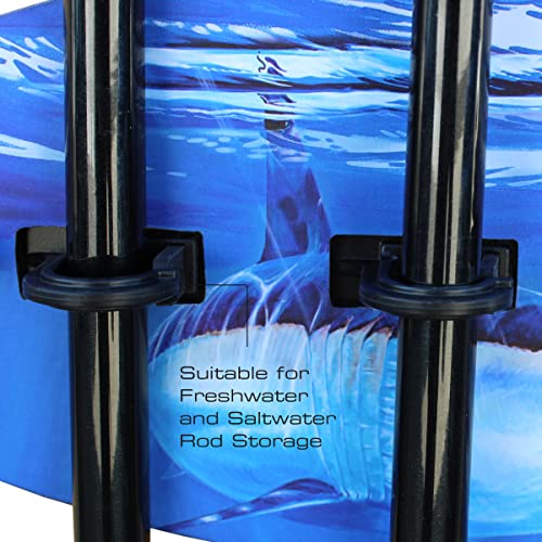 Rush Creek Creations Guy Harvey Bass Fishing Wall Storage Rack - style: Shark