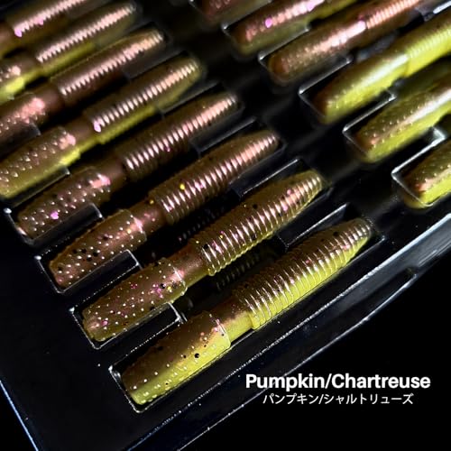 Ray Mini Stick Bait 16pc/Pack 1.75 Inch Fishing Lures Design for Bass, Trout, Panfish, Perch, Crappie, Must-Have Fishing Bait. - color: Pumpkin/Chartreuse