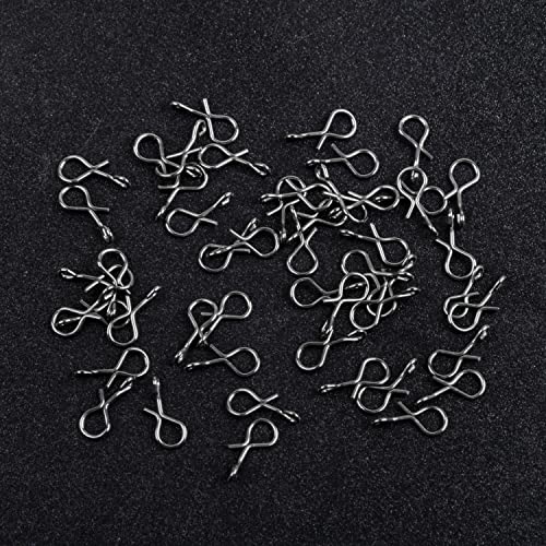 Quick Fly Fishing Snaps, 150pcs Stainless Steel No Knot Fast Snaps Quick Lure Change Clips for Flies Jigs Lures - size: Size S-0.22"-150pcs