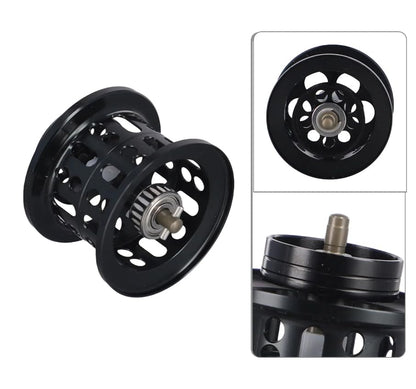 Pack of 1 Replace Parts New Fishing Reel Spool Aluminum Alloy Wheel Cup Shallow Spool for Alphas 21/22 SV TW Fishing Tackle Tool Equipment - color: Silver 1pcs