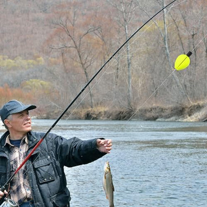 30 Pcs Trout Float Foam Teardrop Strike Fishing Bobbers Fishing Floats Fly Fishing Strike Indicators for Trout Offshore Saltwater Freshwater - color: Yellow, Red, Green