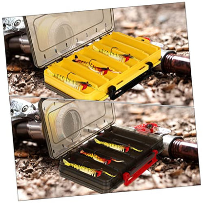 2Pcs Portable Fishing Gear Storage Box Multi Grid Fishing Tackle Organizer for and Hooks Durable Fishing Lure Case for Easy Access and Organization