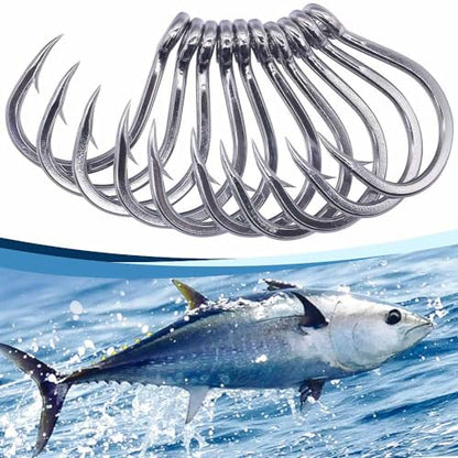 3X-Strong-Octopus-Hooks-Saltwater-Fishing-Circle-Hooks- Stainless Big Game Size 1-13/0 - size: 5/0 Pack of 25