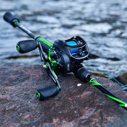 One Bass Fishing Rod, Lightweight Graphite Spinning & Casting Rod with Super Polymer Handle - color: Casting Rod, size: 6'0"