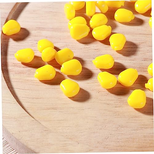 Happyyami 50pcs Artificial Corn Bream Lures Realistic Simulation Floating Baits Carp Fishing Bait Sweet Corn Taste
