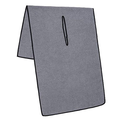 Mile High Life | Pro Tour Caddy Towel | 17" x 40" with 8" Center Slit | Premium Microfiber Waffle Texture - color: Dark Gray, size: 16" x 30"