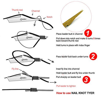 SAMSFX Fishing Stainless Steel Hook Tier, Knot Tying Tool, Loop Tyer, Hook Remover and Zinger Retractors Combo - color: Hook Tier with Red Grip