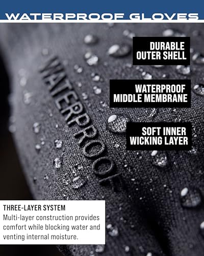 FROGG TOGGS Unisex Waterproof Gloves - color: Black, size: Large-X-Large