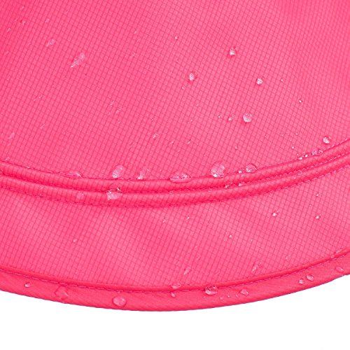 icolor Women Sun Hat UPF 50+ Sun Protection Hat Summer Outdoor Neck Shield Flap Visor Hat Ponytail Hats Wide Brim Beach Hat - color: Rose-pink