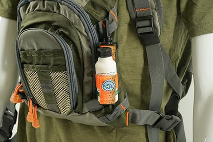 High and Dry Powder Dry Fly Floatant with Brush with Kingfisher Dry Shake Holder - color: Fall Run Brown Trout