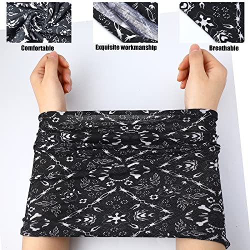 SATINIOR Summer Camo Neck Gaiter UV Protection Cooling Face Mask Sun Hood Bandanas for Men Women Sunscreen Breathable Bandana - style: Horror Style