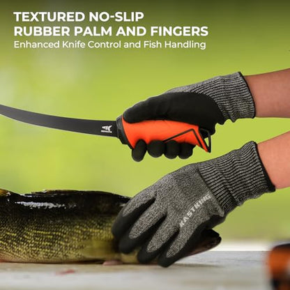 KastKing Kut Safe Fillet Gloves, Ultimate Cut Resistant Gloves for fishing and Outdoor Use, ANSI Level 6 Cut Protection - size: Medium