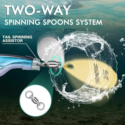 TRUSCEND Swim or Jig Fishing Spinner Baits for Freshwater and Saltwater, Rooster Tail Fishing Lures for Trout Bass Walleye Crappie Salmon Pike, Blade Bait with Copper Blade - color: B1-3"-3/4oz