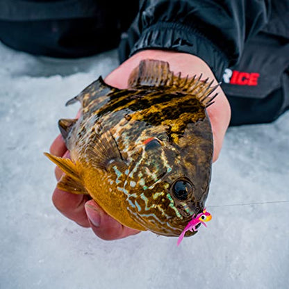 Northland Fishing Tackle Impulse Rigged Tungsten Mayfly Jig for Ice Fishing Panfish - This Hook Makes For the Pefect Fishing Gear - This Soft Lure Is Great For Many Freshwater Fish (Woodtick, 1/16 Oz)