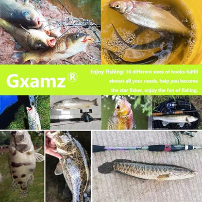 1000pcs 600pcs 300pcs Small Fish Hooks for Freshwater, 10 Specifications of Trout Fishing Hook Set - style: 300pcs
