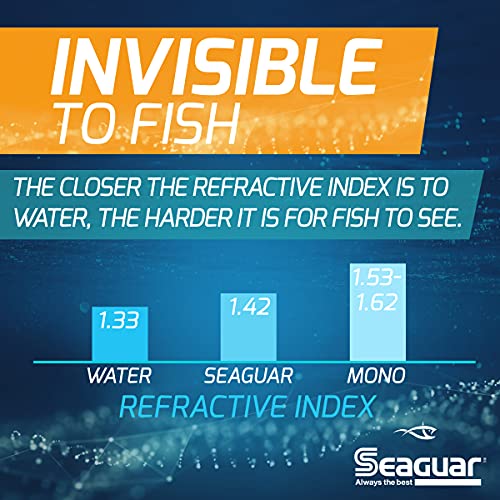 Seaguar InvizX Multi-Species Fishing Line for Casting, Live Bait, Freshwater, 100% Fluorocarbon, Clear, Multiple Sizes - size: 17lbs/200yds
