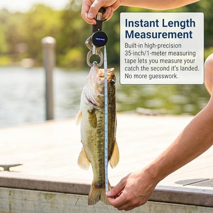3-Piece Fish Gripper Tool Kit – 3-Claw Fish Gripper, Stainless Steel Hook Remover & Fish Lip Gripper with 33LB Scale & 35" Measuring Tape – Corrosion-Resistant for Freshwater & Saltwater