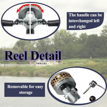 SUFFUSE Fishing Rod, Portable Catapult Lure Fishing Tools, Saltwater and Freshwater Great Gear for Traveling - color: Package B