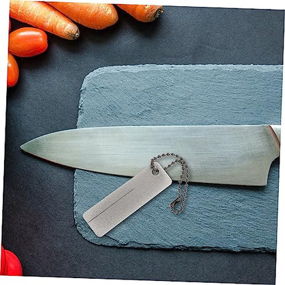 DOITOOL 2 Pcs Diamond Sharpening Stone Whetstone Pocket Mini 2.55 X 0.78 X 0.03 in for Kitchen Knives Outdoor Knives Fishing Hooks Scissors Camping