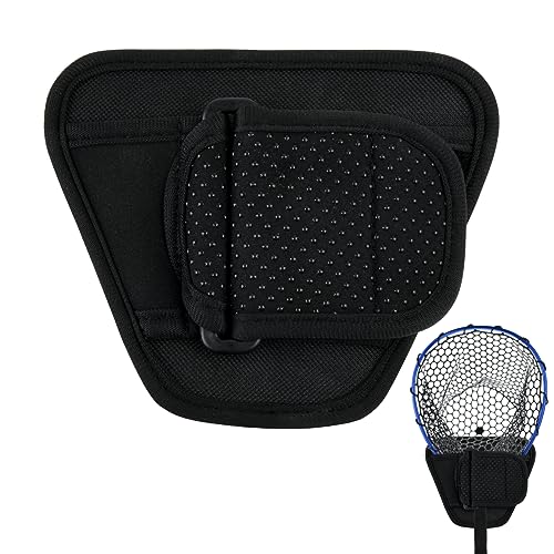 Cosmos Fly Fishing Net Holster - Adjustable Belt-Mounted Fish Landing Net Holder for Fishing Gear & Racket, Hands Free Waist Holder for Dip Netting Accessory