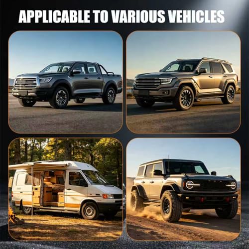 Vehicle Fishing Rod Holder, Car Fishing Pole Roof Rack Storage Carrier with Adjustable Nylon Straps, 5-7 Rod Capacity Fit for SUV Truck Van Off Road Vehicles