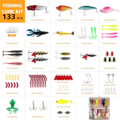139PCS Tackle Box Backpack,Fishing Backpack with Accessories,Tackle Bag Fishing Tool Kit Fish Pliers Salt Water Fishing Tackle Set for Men Women Gifts (Brown) - color: Brown