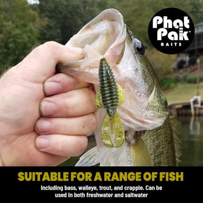 Phat Pak Baits - Swamp Monster Rage Bug Style Plastic Beaver Creature Bait Punching Bass Fishing Lure 20ct 4" - color: Bama Bug