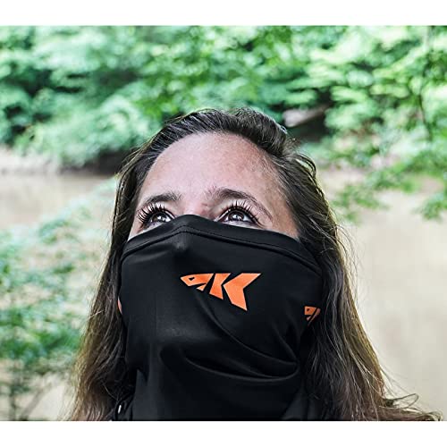 KastKing Sol Armis Neck Gaiter - UPF 50 Face Mask - UV Sun Protection Mask for Men & Women, Fishing, Hiking - color: H: Black (Size: 19"x9.5"), size: One Size