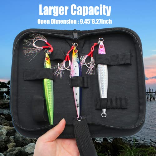3pcs Saltwater Vertical Fishing Jigs Metal Jigging Spoon | Speed Fast Deep Sea Jigging Fishing Lures Luminous Lead Jigs with Assist Hooksfor Tuna Bass Dogtooth Grouper(5.29oz/5.64oz) - color: B-speed fast sinking fishing jigs 5.29oz
