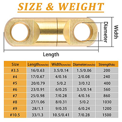 AGOOL Heavy Duty Fishing Swivels 12pcs Saltwater Swivels High Strength Barrel Swivel Connectors Wind On Swivels for Sea Ocean Big Game Fishing - size: 4mm-240lb-12pcs