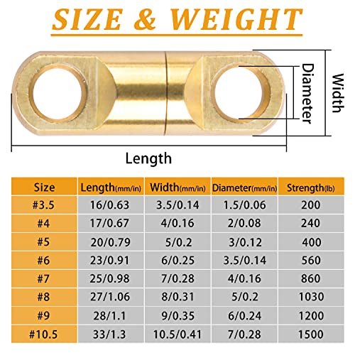 AGOOL Heavy Duty Fishing Swivels 12pcs Saltwater Swivels High Strength Barrel Swivel Connectors Wind On Swivels for Sea Ocean Big Game Fishing - size: 6mm-560lb-12pcs